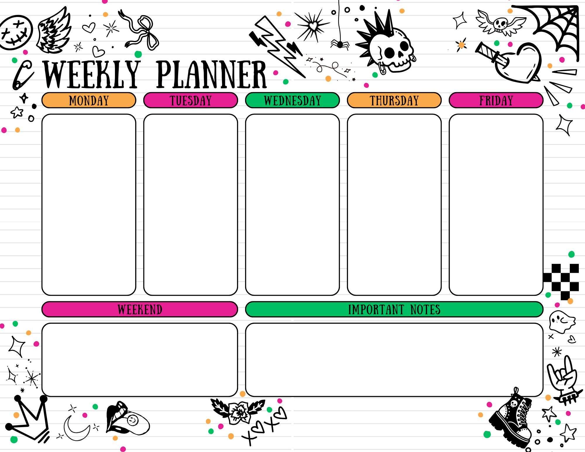 Weekly Planner - Doodlebug
